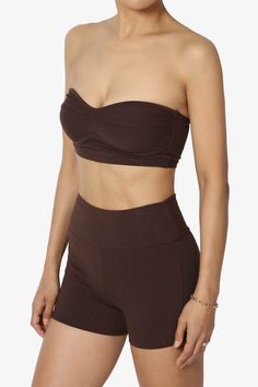 Stay stylish and comfortable with this Women's Ribbed Bandeau Top and High-Waisted Shorts Set.Perfect for summer beachwear or casual lounging, the stretchy, ribbed fabric ensures a snug fit.Ideal for warm-weather outings, vacations, or poolside days.Sweetheart Neckline Crop Top: Flattering, ribbed knit for a stylish summer look.Biker Short Leggings: High-waisted, tight ribbed fabric for anti-cellulite and a sleek fit.Tight Ribbed Knit Material: Soft, stretchy, and perfect for casual outings or w Stretch Casual Tube Top For Workout, Casual Stretch Tube Top For Workout, Seamless Summer Beach Activewear, Solid Bandeau Tube Top For Loungewear, Strapless Tube Top For Summer Workout, Ribbed Stretch Biker Shorts For Summer, Stretch Strapless Tube Top For Loungewear, Seamless Bandeau Tube Top For Loungewear, Stretch Solid Color Tube Top For Beach Season