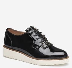 Mitzi Kiltie Oxford Curated Closet, Oxfords Shoes, Tiny Studs, Johnston Murphy, Sophisticated Style, Leather Cover, Wedge Heels, Oxford, Wedges