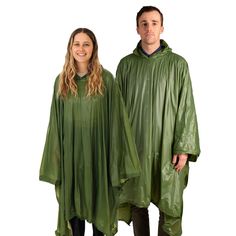 Our Vinyl Fashion Poncho is made from durable vinyl, and is great for camping, emergencies, work and travel. Its seams are electronically welded for extra weather protection to make sure you stay dry wherever you are. Waterproof Nylon Raincoat For Camping, Green Nylon Raincoat For Travel, Green Weatherproof Raincoat For Outdoor Activities, Green Raincoat For Rainy Season Outdoor Activities, Waterproof Green Raincoat For Outdoor, Green Weatherproof Raincoat For Hiking, Functional Green Travel Raincoat, Functional Nylon Raincoat For Camping, Fashion Poncho