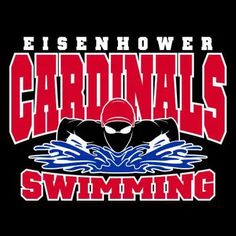 the logo for cardinal's swimming team