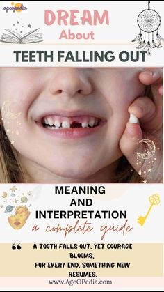 Dream about Teeth Falling Out Biblical & Spiritual meaning, interpretation, good or bad Losing Teeth, Kundalini Awakening, Overcoming Obstacles, Self Image, Feminine Energy