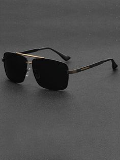 Black Casual Collar  Copper   Embellished   Men Accessories Men Fashion Glasses, Cool Sunglasses For Men, Men’s Sunglasses, Trendy Sunglasses Men, Black Sunglasses Mens, Fashion Quotes Instagram, Mens Fashion Accessories, Mens Fashion Quotes, Best Mens Sunglasses