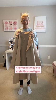 Shop this coatigan and all of the styles at https://www.melissagracewalsh.com/shop-my-looks Casual School Outfits, Casual Work Outfit, Casual Dinner Outfit, Smart Casual