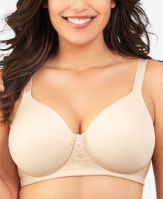 Full Figure Beauty Back Smoother Wireless Bra 71380 | macys.com Best Plus Size Bras, Vanity Fair Bras, Most Comfortable Bra, Lingerie Plus Size, Eye Details, Women's Beauty, Silky Blouse, Comfortable Bras, Full Coverage Bra