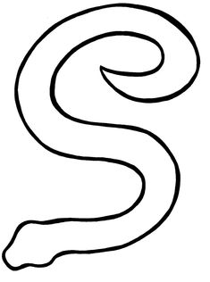 a black and white drawing of the letter s on a white background, with lines running through it