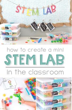 Kindergarten Stem Bins Ideas, Stem Centers Elementary, Stem Lab Elementary School, Soft Starts In The Classroom, Stem Bins 4th Grade, Stem Bins Second Grade, Stem Kits Classroom, Stem Learning Activities, Stem Boxes