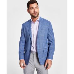 Look Your Best In A Modern, Athletic-Fit Sport Coat From Michael Kors. This One Features A Sophisticated Blue Plaid Pattern And A Touch Of Stretch. Modern Fit Features An Athletic Fit Through The Shoulders, Chest And Waist With Higher Armholes And Trimmer Sleeves Jacket Sizing Is Indicated By A Number And A Letter; Number Refers To Chest Size, Letter Refers To Length Of Jacket Based Upon Height: S=5'7" And Under; R=5'8"-5'11"; L=6' And Up Notched Lapel Two-Button Closure; Four-Button Cuffs Two F Michael Kors Long Sleeve Business Casual Blazer, Michael Kors Long Sleeve Blazer For Business Casual, Michael Kors Tailored Notch Lapel Blazer, Michael Kors Tailored Blazer With Notch Lapel, Classic Tailored Michael Kors Blazer, Tailored Classic Michael Kors Blazer, Michael Kors Tailored Classic Blazer, Michael Kors Notch Lapel Sport Coat For Work, Michael Kors Long Sleeve Blazer For Business