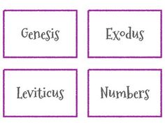 four square labels with the names of different types of numbers on them, each containing an individual's name