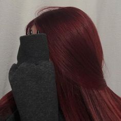 Gorgeous Red Hair, Red Hair Color Ideas, Cherry Red Hair, Wine Red Hair, Wine Hair, Red Hair Inspo, Cherry Hair, Dyed Red Hair, Dark Red Hair