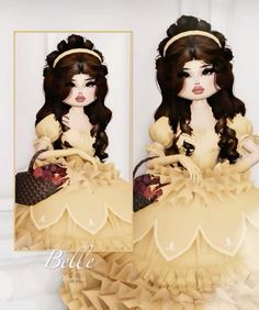 Belle in dress to impress . #dresstoimpress #outfits #disney Dti Characters, Movie Star Dress, Fancy Dress Code, Royalty Dress, Dti Ideas, Baddie Outfits Ideas, Dti Outfits, Sims4 Clothes