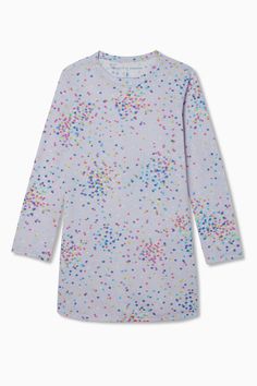 The Confetti Nightgown is as perfect for bedtime as it is for an all-night dance party! Super soft with long sleeves and a crew neck, this is slumber-party perfection. *This item is final sale and not eligible for return or exchange.