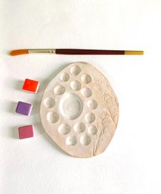 Buy Bubble Creamy Vintage Ceramic Paint Palette Best Gift for Artists Online in India - Etsy