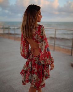 Ibiza Style, Boho Outfit, Bohemian Dress, Ruffle Dress, Boho Bohemian, Boho Outfits, Boho Dress