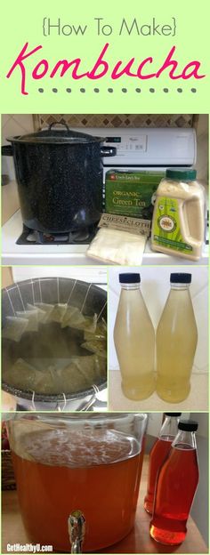 how to make kombucha in the kitchen with pictures and instructions for making it