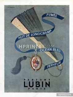 an advertisement for lubin's perfumes from the early 1900's