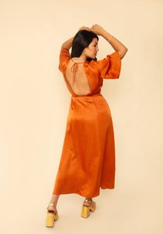 The Lola dress is what dreams are made of. The Lola features a deep v-neckline, maxi length and flounce all around. V-neck Midi Dress With Tie Back For Brunch, Maxi Length V-neck Dress For Brunch, Date Night Dress With Surplice Neckline And Tie Back, Floor-length Tie Back Midi Dress For Date Night, Elegant V-neck Backless Dress For Casual Occasions, Elegant V-neck Backless Dress For Casual Events, V-neck Midi Dress With Tie Back For Date Night, Brunch V-neck Maxi Dress With Tie Back, V-neck Maxi Dress With Tie Back For Brunch