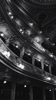 black and white photograph of the interior of a theatre