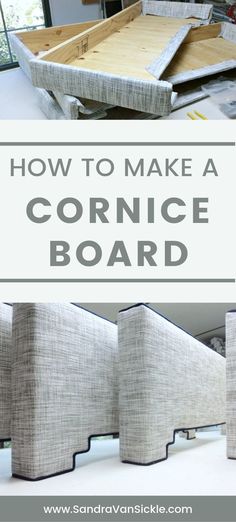 how to make a cornce board with the words, how to make a cornce board