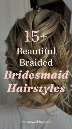 Bridesmaid Braid Hair, Bridesmaid Hairstyles Half Up Half Down Braid, Bridesmaid Braided Updo, Braided Bridesmaid Hairstyles, Hair Braids Wedding, Jr Bridesmaid Hairstyles, Braids Wedding Hair, Bridesmaid Hairstyle Ideas, Braided Half Up Half Down Hair