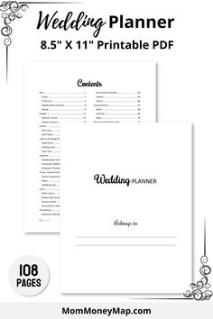 wedding planner printable pdf minimalist Wedding Planning Journal, Name Change Checklist, Wedding Planner Spreadsheet, Reception Timeline, Free Wedding Planner Printables, Wedding Planner Printable, Wedding Day Checklist, Free Wedding Planner, Budget Expenses