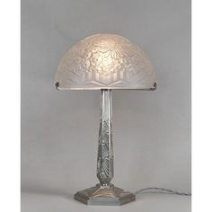 a lamp that is sitting on top of a table