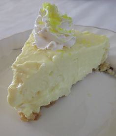 a piece of pie sitting on top of a white plate