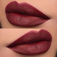 Maroon Matte Lipstick, Maroon Lips, Maroon Lipstick, Matte Lipstick Shades, Nails Prom, Lips Shades, Dark Lips, Legging Outfits