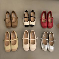 LBSFY - Designer Silvery Women Ballet Flats Fashion Ladies Casual Soft Sole Flats Spring Women's Comfort Shallow Ballerina Shoes Women Ballet Flats, Dr Shoes, Spring Flats, Ballerina Shoes Flats, Platform Loafers, Bow Shoes, Womens Ballet Flats, Ballerina Shoes, Platform High Heels