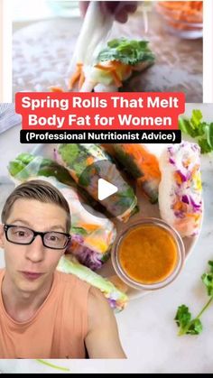 Picnic Snacks, Hormonal Health, Calorie Deficit, Low Cal, Asian Dishes, Spring Rolls, Lose Body Fat, Asian Food, Health Coach