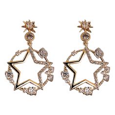 Circle yourself with people that bring out the ROCKstar in you! Wear these beautiful crystal star dangling earrings. Add these to your shopping bag and or to your wishlist to catch a falling star. Size: Weight: Metals Type: Copper Alloy Style: Trendy Day or Evening Wear Fine or Fashion: Fashion Item Type: Earrings Earring Type: […] Gold Star-shaped Crystal Earrings For Party, Sparkling Star Crystal Earrings For Party, Sparkling Star-shaped Crystal Earrings For Party, Sparkling Star-shaped Crystal Earrings, Trendy Star-embellished Party Jewelry, Trendy Star Embellished Jewelry For Parties, Trendy Star Embellished Party Jewelry, Star-shaped Crystal Earrings For Party, Items Png