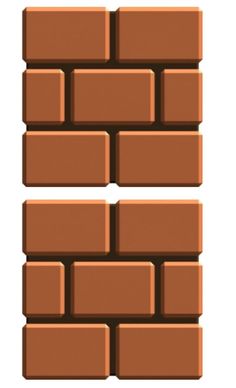 an image of a brick wall made out of brown bricks, with the letter e on it