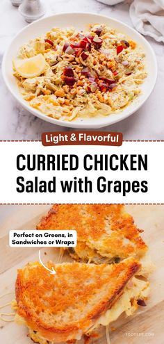 the recipe for curried chicken salad with grapes