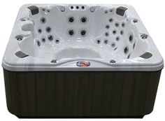 a hot tub is shown on a white background