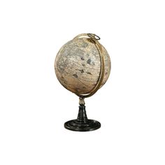 an old fashioned globe on a stand against a white background