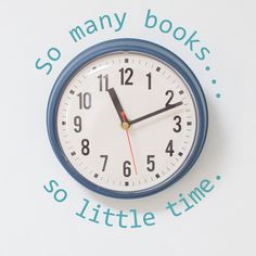 a clock with the words so many books so little time on it's face