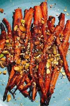 60 Best Healthy Side Dishes - Easy Healthy Side Dishes Crushed Pistachios, Easy Side Dishes, Side Dishes For Salmon, Best Side Dish, Roasted Carrots Recipe, Salmon Dinner, Carrot Recipes, Healthy Fish