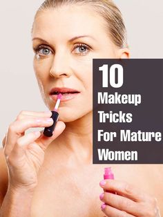 When you turn over 50, you need to know the right makeup application so as look younger! Learn the tips on makeup for mature women that ... #makeup Makeup Tip, Favorite Makeup, Makeup Tricks, Makeup Tips For Beginners, Products Makeup, Daily Makeup, Makeup Application