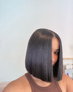 Straight Bob, 100 Human Hair Wigs, Bob Wig, Baddie Hairstyles, Pretty Hairstyles, Bob Hairstyles, Hair Looks, Human Hair Wigs, Lace Wigs