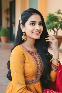 beautiful cute girl #photooftheday Indian Look