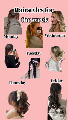 Hair Styles Monday To Friday, Homecoming 2024, Everyday Makeup Tutorials, Aesthetic Hairstyles