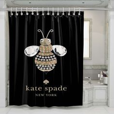 kate spade bee diamond image shower curtains Vanity Colors, Personalized Shower Curtain, Bath Tubs, Diamond Image, Shower Curtain Set, Shower Stall, Curtain Sets, Shower Curtain Sets, Curtain Hooks