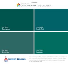 the color scheme for colorsnap visualizer, which is available in several different shades