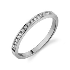 Channel Set Ring White Diamond / 14K Gold Diamond Channel Set Wedding Bands, White 14k Gold Channel Set Diamond Ring, Diamond White Eternity Band With Channel Set, Platinum Diamond Ring, Diamond White, Channel Set, Timeless Diamond White Channel-set Eternity Band, Band With Diamonds, Diamond Birthstone, April Birthstone, Diamond Charm