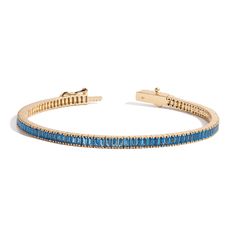 Blue Topaz Baguette Tennis Bracelet Sustainable Beauty, Tennis Bracelet, Blue Topaz, Topaz, Tennis, Bracelet, Blue, Beauty, Color