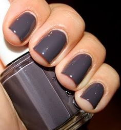 Black Nail Polish, Gray Nails, Essie Nail Polish, Nail Styles, Essie Nail, Manicure Y Pedicure, Gel Manicure, Nail Polish Colors