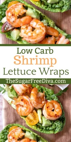 lettuce wraps with shrimp and avocado in them