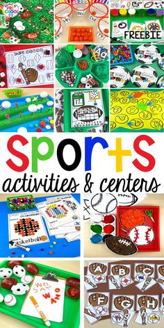 sports activities and centers for kids to play with