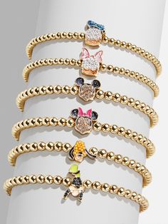 Don't miss out on Mickey Mouse jewelry like you've never seen before. The Mickey Mouse Disney Pisa Bracelet features our super stackable Pisa Bracelet design with an adorable Mickey Mouse bead in the center. Meant to be worn with other stacking bracelets, we recommend pairing with three to four more Pisa styles for ful Disney Bracelets, Mickey Mouse Jewelry, Mouse Jewelry, Fandom Jewelry, Gold Medallion Necklace, Black Friday Jewelry, Disney Bracelet, Stacking Bracelets