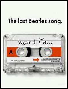 an old cassette with the words, the last beatles song written on it's side