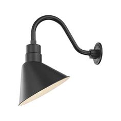 a black wall light with an adjustable arm